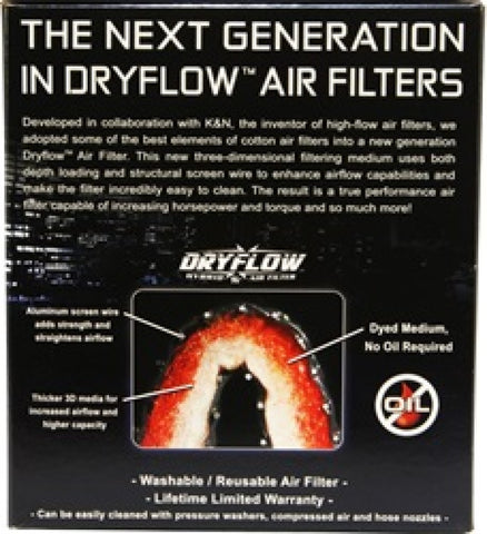 AEM Dryflow Conical Air Filter 5.5in Base OD / 4.75in Top OD / 5in Height - 21-2011DK