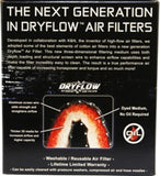 AEM DryFlow Air Filter AIR FILTER KIT 2.75in X 5in DRYFLOW- W/HOLE - 21-202D-HK