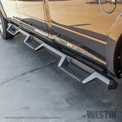 Westin/HDX 19-20 Ram 2500/3500 Crew Cab (8ft Bed) Drop Wheel to Wheel Nerf Step Bars - Txt Black - 56-534345