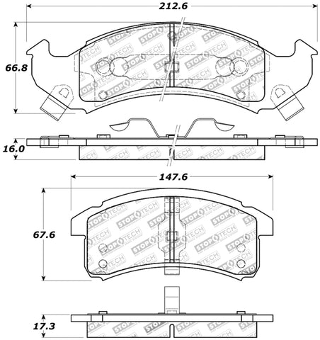 StopTech Performance Brake Pads - 309.06230