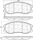 StopTech Street Brake Pads - 308.12640