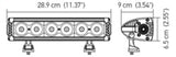 Hella Value Fit Design 11in - 60W LED Light Bar - Combo Beam - 357209001