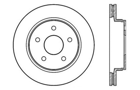 StopTech Drilled Sport Brake Rotor - 128.67053R