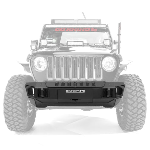 Go Rhino 07-20 Jeep Wrangler JL/JLU/JK/JKU/Gladiator JT Trailline Front Stubby Bumper - 230111T