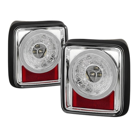 Spyder 19-20 Jeep Wrangler - Full LED Tail Lights - Seq Turn Signal - Chrome ALT-YD-JW19-SEQ-C - 5086167