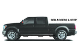 N-Fab Nerf Step 09-14 Ford F-150/Raptor/Lobo SuperCrew 5.5ft Bed - Gloss Black - Bed Access - 3in - F09102CC-6