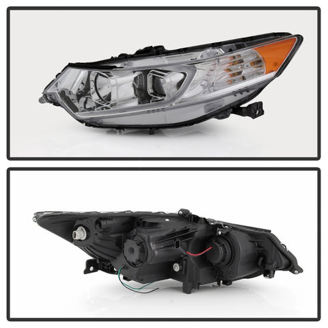 xTune 09-14 Acura TSX Projector Headlights - Light Bar DRL - Chrome (PRO-JH-ATSX09-LB-C) - 9042225