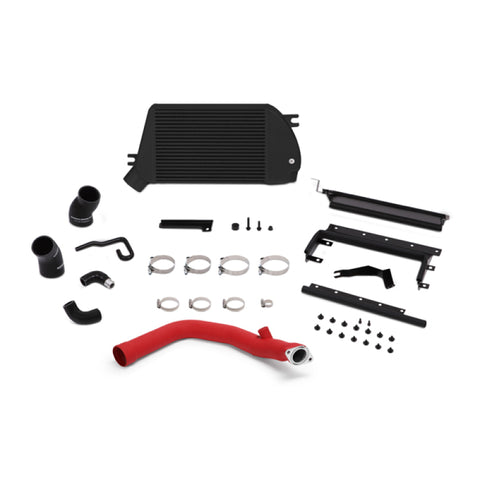 Mishimoto 2015 Subaru WRX Top-Mount Intercooler Kit - Powder Coated Black & Wrinkle Red Pipes - MMTMIC-WRX-15RBK