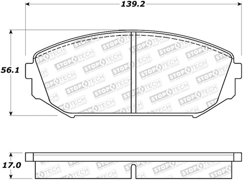 StopTech Street Brake Pads - 308.07930