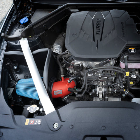 Injen 22-23 Kia Stinger 2.5L Turbo L4 Wrinkle Black Short Ram Tuned Intake System - SP1352WB