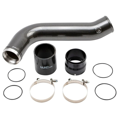 Wehrli 20-24 Chevrolet 6.6L L5P Duramax Passenger Side 3.5in Intercooler Pipe - Bronze Chrome - WCF100381-BC