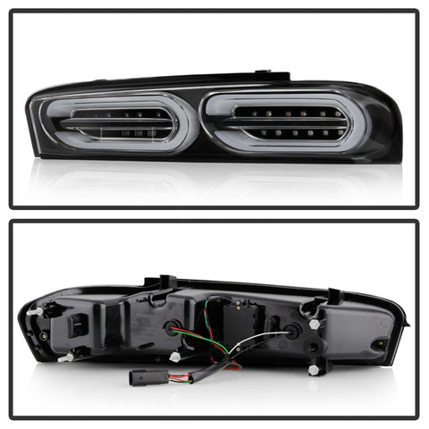 Spyder Chevy Camaro 16-18 (Do Not Fit Halogen Model) LED Tail Lights Black ALT-YD-CCAM16LED-SEQ-BK - 5087232