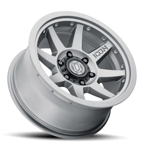 ICON Rebound Pro 17x8.5 6x5.5 0mm Offset 4.75in BS 106.1mm Bore Titanium Wheel - 21817858347TT