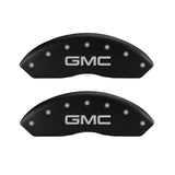 MGP 4 Caliper Covers Engraved Front & Rear GMC Red finish silver ch - 34210SGMCRD