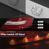 Spyder Porsche 987 Cayman 06-08 / Boxster 05-08 LED Tail Lights - Red Clear ALT-YD-P98705-LED-RC - 5083173