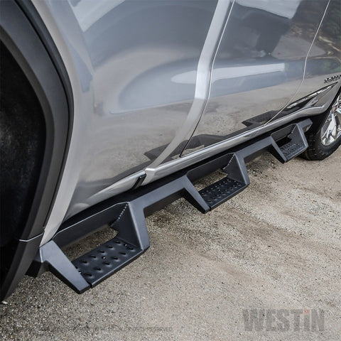 Westin 19-22 GMC Sierra 1500 CC 6.5ft Bed (Excl. 2019 Ltd/LD) HDX Drop W2W Nerf Step Bars - Tex. Blk - 56-534695