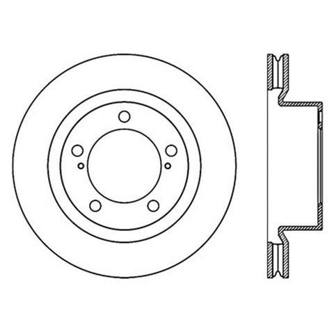 StopTech Slotted Sport Brake Rotor - 126.44162SR