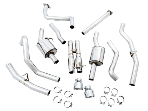 AWE Tuning 2021 RAM 1500 TRX 0FG Cat-Back Exhaust - Chrome Silver Tips - 3015-32004