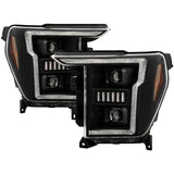 Spyder Signature 20-21 Ford F150(Halogen Model) Proj. Headlights - Black(PRO-YD-FF15021HALSI-SEQ-BK) - 5088710