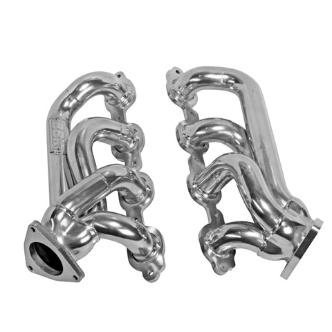 BBK 14-18 GM Truck 5.3/6.2 1 3/4in Shorty Tuned Length Headers - Polished Silver Ceramic - 40470