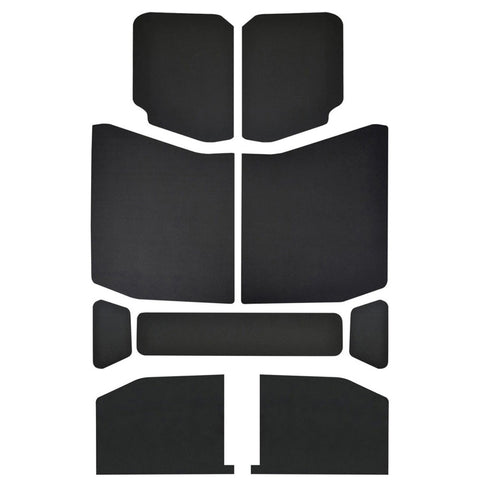 DEI 18-23 Jeep Wrangler JL 4-Door Boom Mat Headliner - 9 Piece - Black - 50168