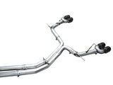 AWE Tuning 19-23 Audi C8 S6/S7 2.9T V6 AWD Track Edition Exhaust - Diamond Black Tips - 3020-43109