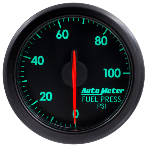 Autometer Airdrive 2-1/6in Fuel Pressure Gauge 0-100 PSI - Black - 9171-T