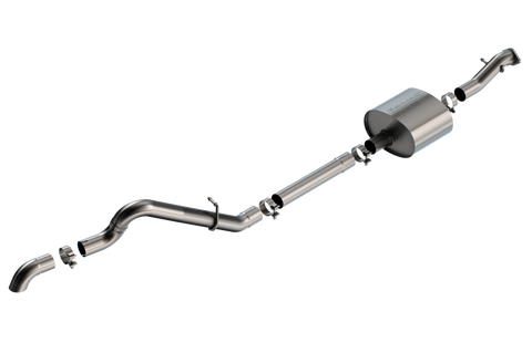 Borla 21-22 Ford Bronco 2.7L 2DR/4DR T-304 Stainless Steel Cat-Back S-Type Exhaust - Brushed - 140902