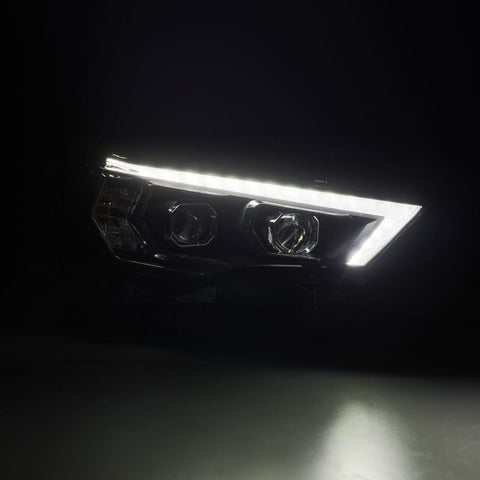 AlphaRex 14-22 Toyota 4Runner LUXX-Series LED Proj Headlights Blk w/Actv Light & Seq. Sig + DRL - 880811