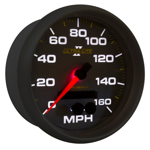 Autometer Ultra-Lite II 5in 0-140MPH In-Dash Electronic GPS Programmable Speedometer - 4981