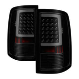 xTune 09-18 Dodge Ram 1500 LED Tail Lights - Black Smoke (ALT-ON-DR09-LBLED-BSM) - 9038488