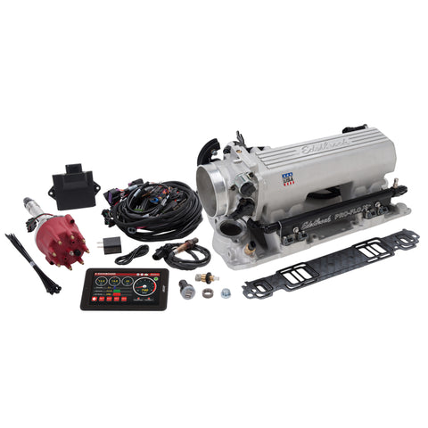 Edelbrock Pro Flo 4 XT EFI System Seq Port SBC 1986 & Earlier 625 Max HP 35lb/hr Satin Finish - 35810