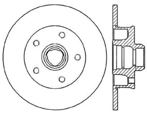 StopTech Drilled Sport Brake Rotor - 128.33035R