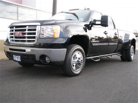 N-Fab Nerf Step 07-10 Chevy-GMC 2500/3500 Crew Cab 8ft Bed - Gloss Black - Bed Access - 3in - C07115CC-6