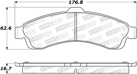 StopTech Street Select Brake Pads - 305.08820