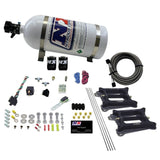 Nitrous Express Dual/4150/Gasoline Nitrous Kit (50-300HP) w/10lb Bottle - 30240-10