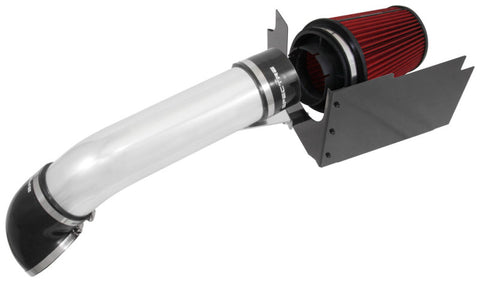 Spectre 99-07 GM Truck V8-4.8/5.3/6.0L F/I Air Intake Kit - Clear Anodized w/Red Filter - 9900