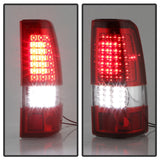 xTune 03-06 Chevrolet Silverado 1500/2500HD LED Tail Lights - Red Clear (ALT-JH-CSIL03-CS-RC) - 9037665