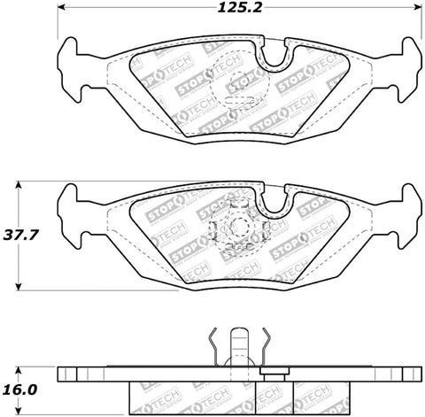 StopTech Street Touring Brake Pads - 308.02790