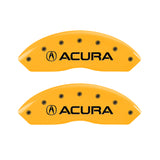 MGP 4 Caliper Covers Engraved Front & Rear Acura Yellow Finish Black Char 1999 Acura RL - 39015SACUYL