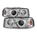 Spyder GMC Sierra 1500/2500/3500 99-06 Projector Headlights LED Halo LED Chrome PRO-YD-CDE00-HL-C - 5009364