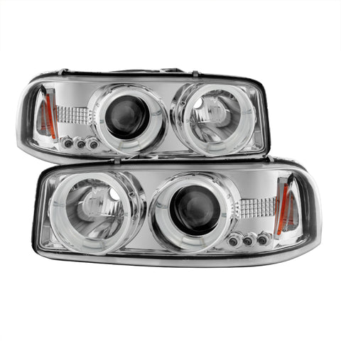 Spyder GMC Sierra 1500/2500/3500 99-06 Projector Headlights LED Halo LED Chrome PRO-YD-CDE00-HL-C - 5009364