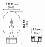 Hella Bulb 2827Na 12V 5W W21X95D Namber (2) - 2827NATB