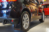 Rally Armor 10-19 Mitsubishi Outlander Sport/ASX/RVR Black UR Mud Flap w/ Red Logo - MF33-UR-BLK/RD