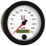 Autometer Stack Instruments 88MM 0-260 KM/H Programmable Speedometer - White - ST3852