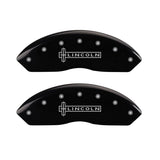 MGP 4 Caliper Covers Engraved Front Lincoln Engraved Rear MKZ Black finish silver ch - 36018SLCZBK