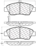 StopTech Performance 09-17 Honda Fit Front Brake Pads - 309.13940