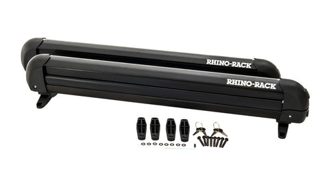 Rhino-Rack Universal Ski/Snowboard Carrier - Fits 6 Pairs of Skis or 4 Snowboards - Black - 576