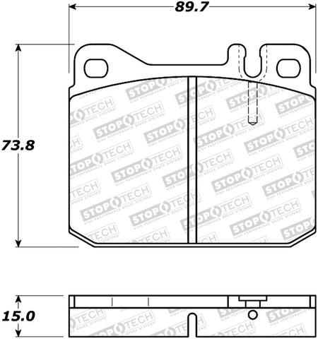 StopTech Street Brake Pads - 308.01450