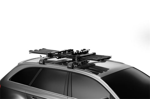 Thule SnowPack M Ski/Snowboard Rack (Up to 4 Pair Skis/2 Snowboards) - Black/Silver - 732401